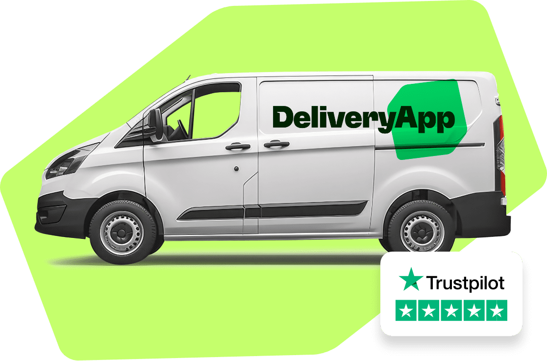 DeliveryApp courier service vehicle